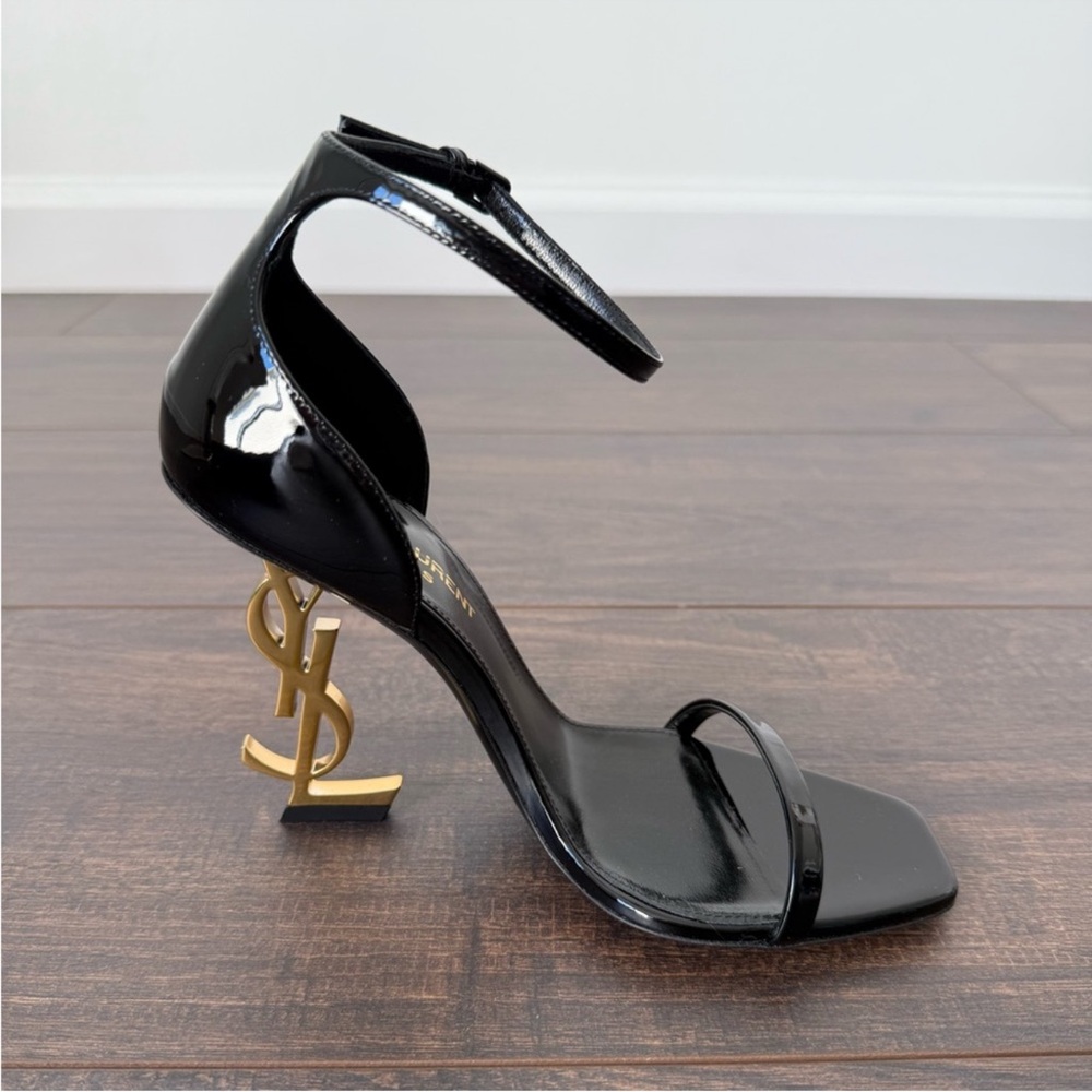 Saint Laurent Opyum YSL Logo Heel Sandals - Picture 9 of 14